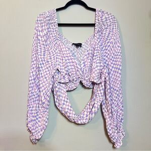 Eloquii Long Sleeve Crop Top